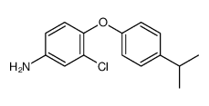 3-chloro-4-(4-propan-2-ylphenoxy)aniline Structure