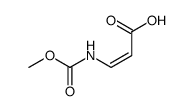 (Z)-3-Methoxycarbonylamino-2-propenoic acid Structure