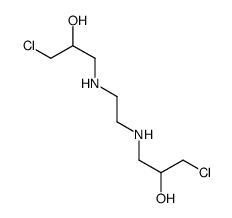 1-chloro-3-[2-[(3-chloro-2-hydroxypropyl)amino]ethylamino]propan-2-ol结构式