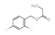 Benzenemethanol,2,4-dichloro-, 1-propanoate Structure