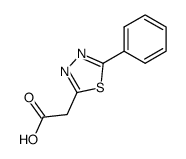 2-phenyl-1,3,4-thiadiazol-5-ylacetic acid Structure