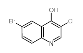 6-溴-3-氯-4-羟基喹啉结构式