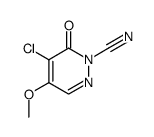 2-cyano-4-chloro-5-methoxypyridazin-3(2H)-one Structure