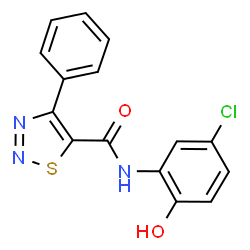 N-(5-Chloro-2-hydroxyphenyl)-4-phenyl-1,2,3-thiadiazole-5-carboxamide Structure