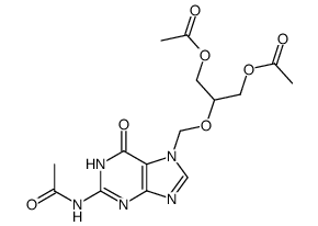 7-(1,3-diacetoxy-2-propoxymethyl)-N2-acetylguanine结构式