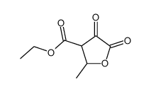 ethyl 2,3-dioxo-5-methyltetrahydrofuran-4-carboxylate结构式