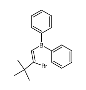 (Z)-2-bromo-1-(diphenylboryl)-3,3-dimethyl-1-butene Structure