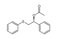 (1S)-1-Phenyl-2-(phenylsulfanyl)ethyl acetate结构式
