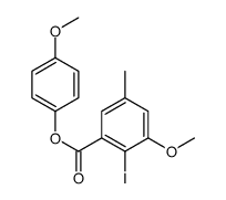 (4-methoxyphenyl) 2-iodo-3-methoxy-5-methylbenzoate Structure