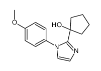 1-[1-(4-methoxyphenyl)imidazol-2-yl]cyclopentan-1-ol Structure