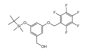 3-{[(tert-butyl)dimethylsilyl]oxy}-5-[(2,3,4,5,6-pentafluorobenzyl)oxy]benzyl alcohol Structure