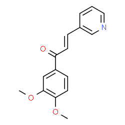 (E)-3-(3,4-Dimethoxyphenyl)-1-pyridin-3-yl-propenone结构式