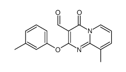 9-Methyl-2-(3-methylphenoxy)-4-oxo-4H-pyrido[1,2-a]pyrimidine-3-c arbaldehyde结构式