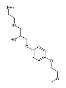 1-(2-aminoethylamino)-3-[4-(2-methoxyethoxy)phenoxy]propan-2-ol结构式