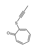 2-prop-1-ynylsulfanylcyclohepta-2,4,6-trien-1-one结构式