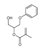 (1-hydroxy-3-phenoxypropan-2-yl) 2-methylprop-2-enoate结构式