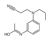 N-[3-[2-cyanoethyl(propyl)amino]phenyl]acetamide结构式