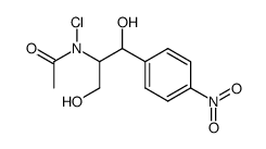 1-(p-Nitrophenyl)-2-(N-chloro-N-acetylamino)-1,3-propanediol Structure