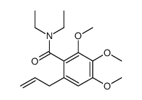 N,N-diethyl-2,3,4-trimethoxy-6-prop-2-enylbenzamide结构式