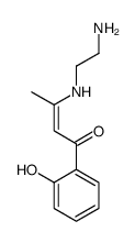 3-(2-aminoethylamino)-1-(2-hydroxyphenyl)but-2-en-1-one结构式