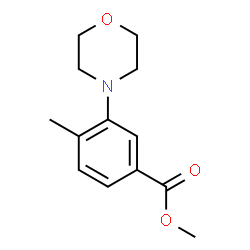 4-METHYL-3-MORPHOLIN-4-YL-BENZOIC ACID METHYL ESTER Structure