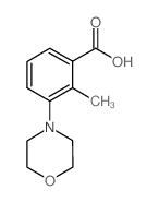 2-甲基-3-(4-吗啉基)苯甲酸结构式