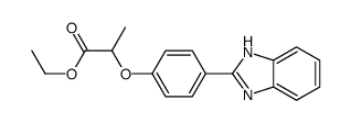 ethyl 2-[4-(1H-benzimidazol-2-yl)phenoxy]propanoate结构式