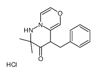 4-benzyl-2,2-dimethyl-1,4-dihydropyridazino[6,1-c][1,4]oxazin-3-one,hydrochloride Structure