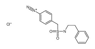 4-(2-phenylethylsulfamoylmethyl)benzenediazonium,chloride结构式