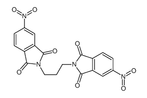 5-nitro-2-[3-(5-nitro-1,3-dioxoisoindol-2-yl)propyl]isoindole-1,3-dione结构式