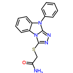 2-[(9-Phenyl-9H-[1,2,4]triazolo[4,3-a]benzimidazol-3-yl)sulfanyl]acetamide结构式