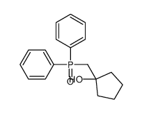 1-(diphenylphosphorylmethyl)cyclopentan-1-ol结构式