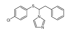 1-[1-(4-chlorophenyl)sulfanyl-2-phenylethyl]imidazole结构式