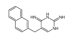 5-(naphthalen-2-ylmethyl)pyrimidine-2,4-diamine结构式