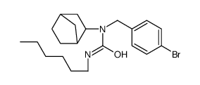 1-(3-bicyclo[2.2.1]heptanyl)-1-[(4-bromophenyl)methyl]-3-hexylurea结构式