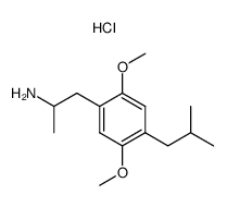 1-<2,5-dimethoxy-4-(2-methylpropyl)phenyl>-2-aminopropane hydrochloride结构式