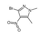 3-bromo-1,5-dimethyl-4-nitropyrazole结构式