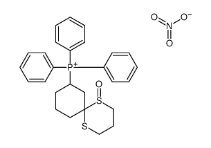 (5-oxo-1,5λ4-dithiaspiro[5.5]undecan-10-yl)-triphenylphosphanium,nitrate结构式