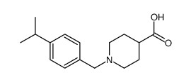 1-[[4-(1-METHYLETHYL)PHENYL]METHYL]-PIPERIDINE-4-CARBOXYLIC ACID结构式