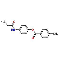 4-(Propionylamino)phenyl 4-methylbenzoate结构式