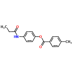 4-(Propionylamino)phenyl 4-methylbenzoate Structure