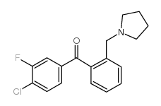 4'-CHLORO-3'-FLUORO-2-PYRROLIDINOMETHYL BENZOPHENONE picture