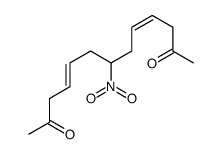 7-nitrotrideca-4,9-diene-2,12-dione Structure