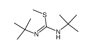N,N'-Di-tert.-butyl-isothioharnstoff-S-methylaether结构式