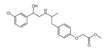 Acetic acid, 2-[4-[2-[[2-(3-chlorophenyl)-2-hydroxyethyl]amino]propyl]phenoxy]-, methyl ester Structure