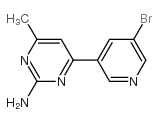 4-(5-bromopyridin-3-yl)-6-methylpyrimidin-2-amine Structure