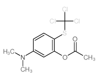Phenol,5-(dimethylamino)-2-[(trichloromethyl)thio]-, 1-acetate Structure