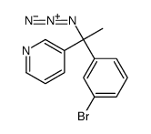 3-[1-azido-1-(3-bromophenyl)ethyl]pyridine结构式