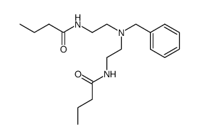 3-Benzyl-N,N'-dibutanoyl-3-aza-1,5-pentanediamine结构式