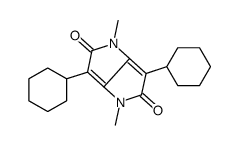 3,6-dicyclohexyl-1,4-dimethylpyrrolo[3,2-b]pyrrole-2,5-dione Structure